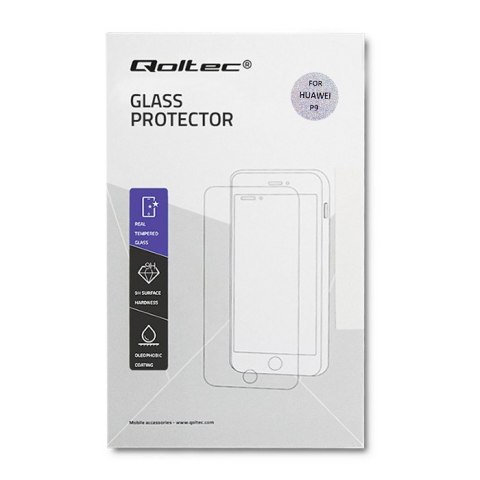 Qoltec Hartowane szkło ochronne PREMIUM do Huawei P9 | PEŁNE | CZARNE Qoltec Hartowane szkło ochronne PREMIUM do Huawei P9 | PEŁNE | CZARNE