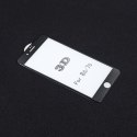 Qoltec Hartowane szkło ochronne PREMIUM do iPhone 7 | CZARNE | 3D