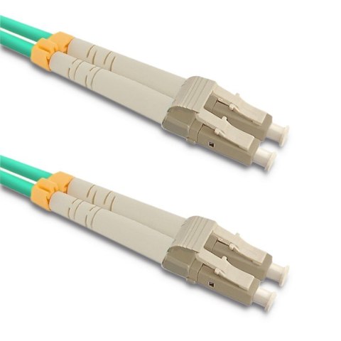 Qoltec Patchcord światłowodowy LC/UPC - LC/UPC | Multimode | 50/125 | OM3 | Duplex | 50m Qoltec Patchcord światłowodowy LC/UPC - LC/UPC | Multimode | 50/125 | OM3 | Duplex | 50m