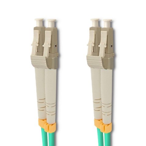 Qoltec Patchcord światłowodowy LC/UPC - LC/UPC | Multimode | 50/125 | OM3 | Duplex | 5m Qoltec Patchcord światłowodowy LC/UPC - LC/UPC | Multimode | 50/125 | OM3 | Duplex | 5m