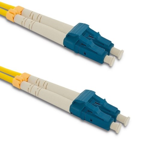 Qoltec Patchcord światłowodowy LC/UPC - LC/UPC | Singlemode | 9/125 | G652D | Duplex | 1m Qoltec Patchcord światłowodowy LC/UPC - LC/UPC | Singlemode | 9/125 | G652D | Duplex | 1m