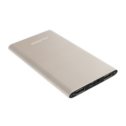Qoltec Power Bank Slim 4000 | Li-polimerowa | złoty