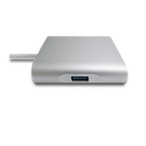 Adapter USB 3.1 typ C męski | VGA żeński + USB 3.0 A żeński + RJ45 żeński (1Gb/s) + PD Adapter USB 3.1 typ C męski | VGA żeński + USB 3.0 A żeński + RJ45 żeński (1Gb/s) + PD