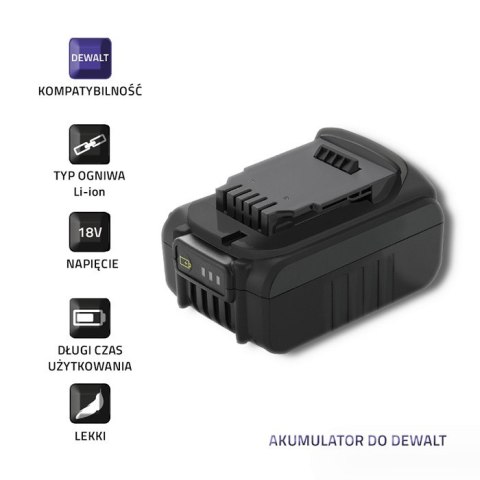 Qoltec Akumulator do Dewalt DCB180 | DCB181| DCB181-XJ | 18V Qoltec Akumulator do Dewalt DCB180 | DCB181| DCB181-XJ | 18V