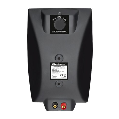 Qoltec Dwudrożny głośnik naścienny RMS 20W | 21cm | 8 Om | TRAFO | czarny Qoltec Dwudrożny głośnik naścienny RMS 20W | 21cm | 8 Om | TRAFO | czarny
