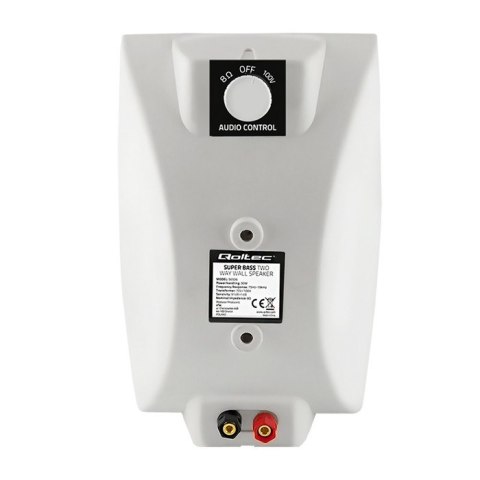 Qoltec Dwudrożny głośnik naścienny RMS 30W | 25cm | 8 Om | TRAFO | biały Qoltec Dwudrożny głośnik naścienny RMS 30W | 25cm | 8 Om | TRAFO | biały