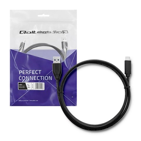 Qoltec Kabel USB 3.1 typ C męski | USB 2.0 A męski | 1.5m