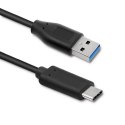 Qoltec Kabel USB typ C 3.1 męski | USB 3.0 typ A męski | 0.25m Qoltec Kabel USB typ C 3.1 męski | USB 3.0 typ A męski | 0.25m
