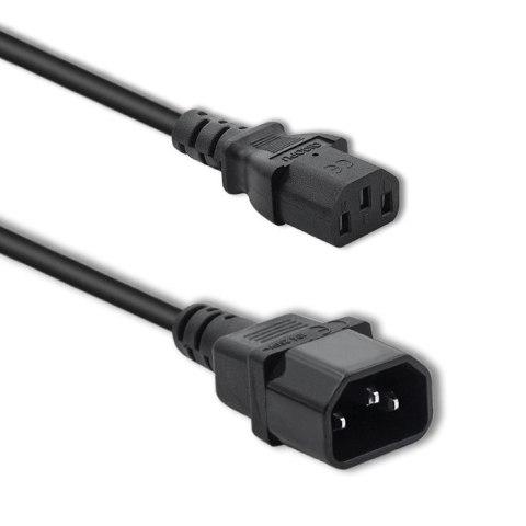 Qoltec Kabel zasilający do UPS | C13/C14 | 1.8m