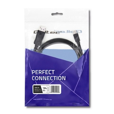 Qoltec Mini DisplayPort v1.1 męski | DisplayPort v1.1 męski | 4K | 1.8m Qoltec Mini DisplayPort v1.1 męski | DisplayPort v1.1 męski | 4K | 1.8m