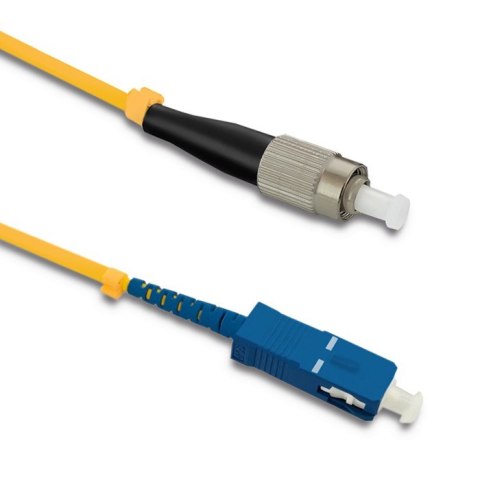 Qoltec Patchcord światłowodowy FC/UPC - SC/UPC | Singlemode | 9/125 | G652D | Simplex | 1m Qoltec Patchcord światłowodowy FC/UPC - SC/UPC | Singlemode | 9/125 | G652D | Simplex | 1m