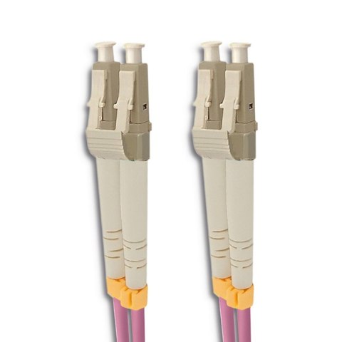 Qoltec Patchcord światłowodowy LC/UPC - LC/UPC | Multimode | 50/125 | OM4 | Duplex | 2m Qoltec Patchcord światłowodowy LC/UPC - LC/UPC | Multimode | 50/125 | OM4 | Duplex | 2m
