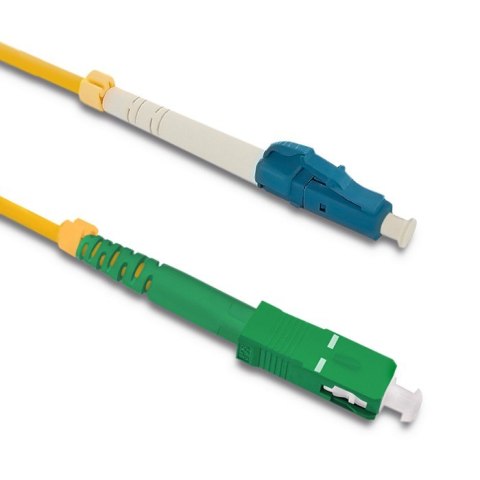 Qoltec Patchcord światłowodowy LC/UPC - SC/APC | Singlemode | 9/125 | G652D | Simplex | 20m Qoltec Patchcord światłowodowy LC/UPC - SC/APC | Singlemode | 9/125 | G652D | Simplex | 20m