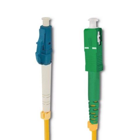 Qoltec Patchcord światłowodowy LC/UPC - SC/APC | Singlemode | 9/125 | G652D | Simplex | 2m Qoltec Patchcord światłowodowy LC/UPC - SC/APC | Singlemode | 9/125 | G652D | Simplex | 2m