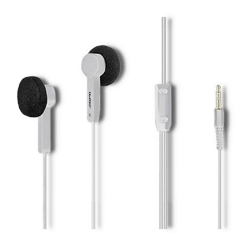 Qoltec Słuchawki douszne | Białe Qoltec Słuchawki douszne | Białe