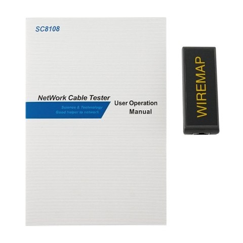 Qoltec Tester okablowania LAN | RJ45 | RJ12 | BNC Qoltec Tester okablowania LAN | RJ45 | RJ12 | BNC