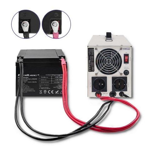 Qoltec Zasilacz awaryjny Pure Sine Wave | 500VA | 12V Qoltec Zasilacz awaryjny Pure Sine Wave | 500VA | 12V