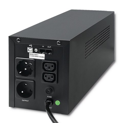 Qoltec Zasilacz awaryjny UPS | Monolith | 1000VA | 600W | LCD | USB Qoltec Zasilacz awaryjny UPS | Monolith | 1000VA | 600W | LCD | USB