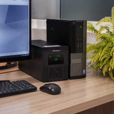 Qoltec Zasilacz awaryjny UPS | Monolith | 1000VA | 600W | LCD | USB Qoltec Zasilacz awaryjny UPS | Monolith | 1000VA | 600W | LCD | USB