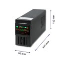 Qoltec Zasilacz awaryjny UPS | Monolith | 400VA | 240W | LCD | USB Qoltec Zasilacz awaryjny UPS | Monolith | 400VA | 240W | LCD | USB