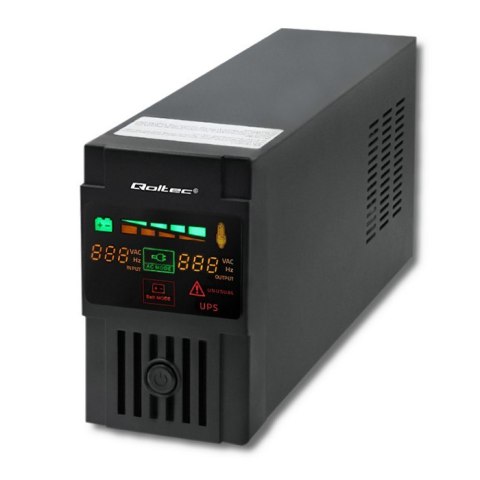 Qoltec Zasilacz awaryjny UPS | Monolith | 600VA | 360W | LCD | USB Qoltec Zasilacz awaryjny UPS | Monolith | 600VA | 360W | LCD | USB