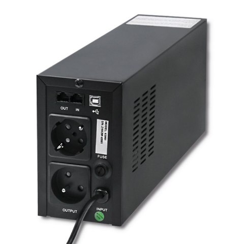 Qoltec Zasilacz awaryjny UPS | Monolith | 600VA | 360W | LCD | USB Qoltec Zasilacz awaryjny UPS | Monolith | 600VA | 360W | LCD | USB