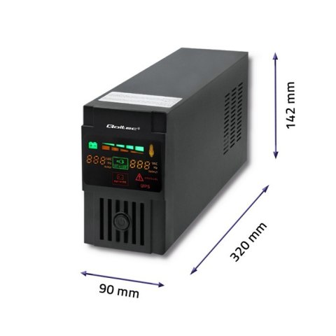 Qoltec Zasilacz awaryjny UPS | Monolith | 600VA | 360W | LCD | USB Qoltec Zasilacz awaryjny UPS | Monolith | 600VA | 360W | LCD | USB