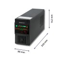 Qoltec Zasilacz awaryjny UPS | Monolith | 800VA | 480W | LCD | USB Qoltec Zasilacz awaryjny UPS | Monolith | 800VA | 480W | LCD | USB