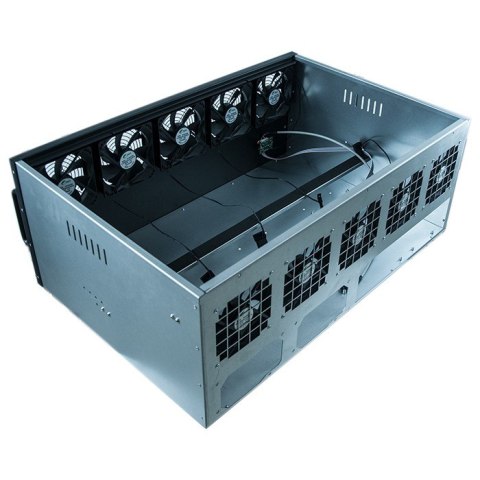 Obudowa kryptokoparki | 6U | Czarna Obudowa kryptokoparki | 6U | Czarna