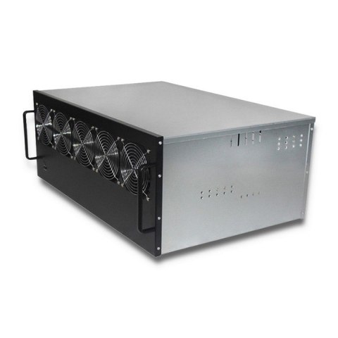 Obudowa kryptokoparki | 6U | Czarna Obudowa kryptokoparki | 6U | Czarna