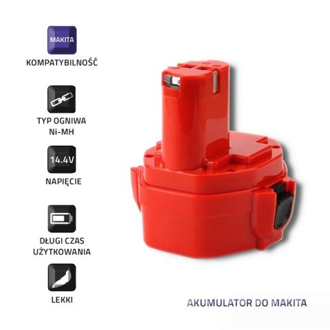 Qoltec Akumulator do MAKITA 6333D, 6336D | 14.4V Qoltec Akumulator do MAKITA 6333D, 6336D | 14.4V