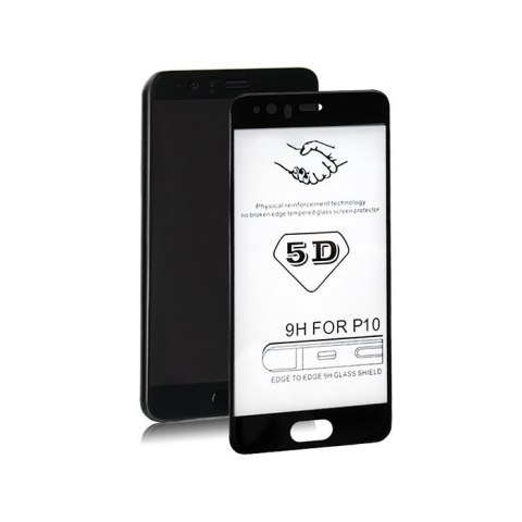 Qoltec Hartowane szkło ochronne PREMIUM do Huawei P10 | 5D | PEŁNE | CZARNE Qoltec Hartowane szkło ochronne PREMIUM do Huawei P10 | 5D | PEŁNE | CZARNE
