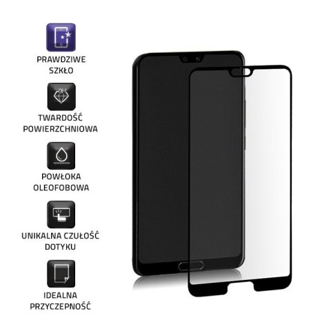 Qoltec Hartowane szkło ochronne PREMIUM do Huawei P20 Pro | 3D | PEŁNE | CZARNE Qoltec Hartowane szkło ochronne PREMIUM do Huawei P20 Pro | 3D | PEŁNE | CZARNE