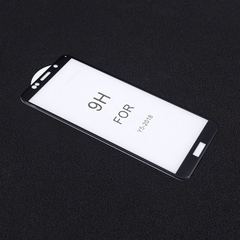 Qoltec Hartowane szkło ochronne PREMIUM do Huawei Y5 2018 | CZARNE Qoltec Hartowane szkło ochronne PREMIUM do Huawei Y5 2018 | CZARNE