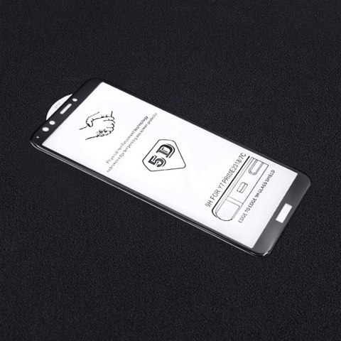 Qoltec Hartowane szkło ochronne PREMIUM do Huawei Y7 Prime | 5D | CZARNE Qoltec Hartowane szkło ochronne PREMIUM do Huawei Y7 Prime | 5D | CZARNE