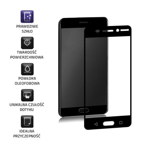 Qoltec Hartowane szkło ochronne PREMIUM do Nokia 6 | 3D | CZARNE Qoltec Hartowane szkło ochronne PREMIUM do Nokia 6 | 3D | CZARNE