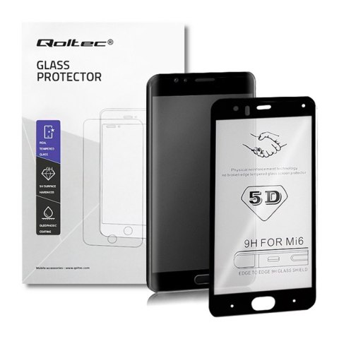 Qoltec Hartowane szkło ochronne PREMIUM do Xiaomi Mi6 | CZARNE Qoltec Hartowane szkło ochronne PREMIUM do Xiaomi Mi6 | CZARNE