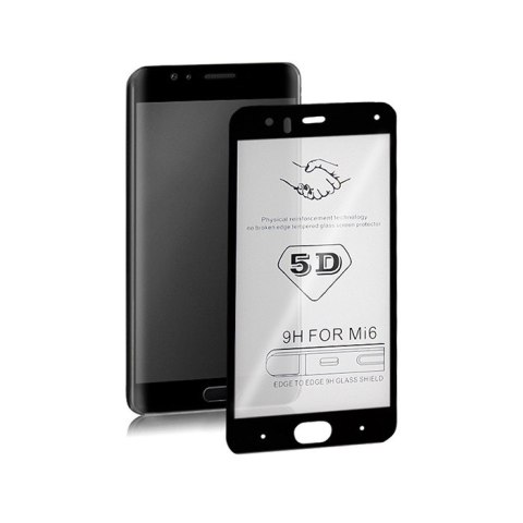 Qoltec Hartowane szkło ochronne PREMIUM do Xiaomi Mi6 | CZARNE Qoltec Hartowane szkło ochronne PREMIUM do Xiaomi Mi6 | CZARNE