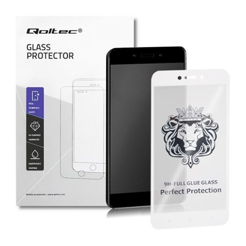 Qoltec Hartowane szkło ochronne PREMIUM do Xiaomi Redmi 5A | BIAŁE Qoltec Hartowane szkło ochronne PREMIUM do Xiaomi Redmi 5A | BIAŁE
