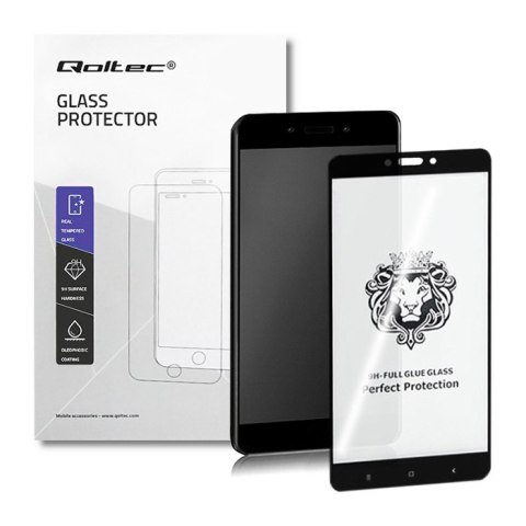 Qoltec Hartowane szkło ochronne PREMIUM do Xiaomi Redmi Note 4 | CZARNE | PEŁNE Qoltec Hartowane szkło ochronne PREMIUM do Xiaomi Redmi Note 4 | CZARNE | PEŁNE