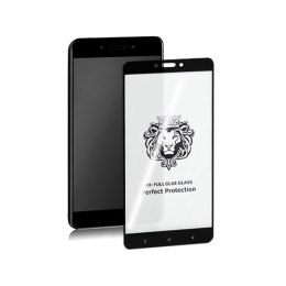 Qoltec Hartowane szkło ochronne PREMIUM do Xiaomi Redmi Note 4 | CZARNE | PEŁNE