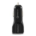 Qoltec Inteligentna Ładowarka samochodowa 12-24V | 30W | 5V | 3A | USB+USB Quick Charge 3.0 Qoltec Inteligentna Ładowarka samochodowa 12-24V | 30W | 5V | 3A | USB+USB Quick Charge 3.0