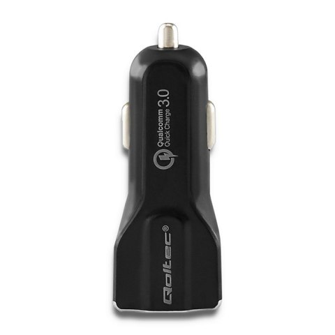 Qoltec Inteligentna Ładowarka samochodowa 12-24V | 30W | 5V | 3A | USB+USB Quick Charge 3.0 Qoltec Inteligentna Ładowarka samochodowa 12-24V | 30W | 5V | 3A | USB+USB Quick Charge 3.0