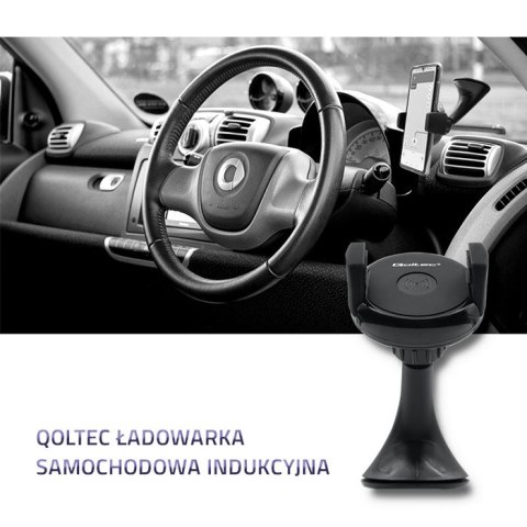 Qoltec Ładowarka samochodowa indukcyjna 5W | 5V | 1A | Micro USB Qoltec Ładowarka samochodowa indukcyjna 5W | 5V | 1A | Micro USB