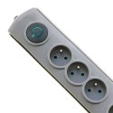 Qoltec Listwa antyprzepięciowa | 4 gniazda | 2.5m Qoltec Listwa antyprzepięciowa | 4 gniazda | 2.5m