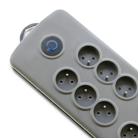 Qoltec Listwa antyprzepięciowa | 8 gniazd | 2.5m Qoltec Listwa antyprzepięciowa | 8 gniazd | 2.5m