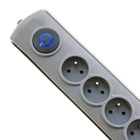 Qoltec Listwa antyprzepięciowa| 8 gniazd | 3m