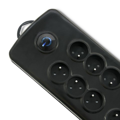 Qoltec Listwa antyprzepięciowa Qoltec | 8 gniazd | 2.5m Qoltec Listwa antyprzepięciowa Qoltec | 8 gniazd | 2.5m