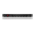 Qoltec Listwa zasilająca antyprzepięciowa CB do szafy RACK 19" | 1U | 16A | PDU | 6xFRENCH | 2m Qoltec Listwa zasilająca antyprzepięciowa CB do szafy RACK 19" | 1U | 16A | PDU | 6xFRENCH | 2m