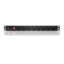 Qoltec Listwa zasilająca do szafy RACK 19" | 1U | 16A | PDU | 8xSCHUKO | 2m Qoltec Listwa zasilająca do szafy RACK 19" | 1U | 16A | PDU | 8xSCHUKO | 2m